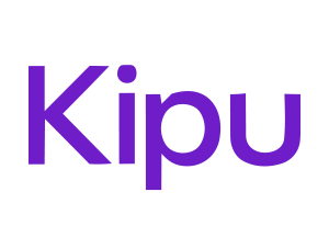 Kipu logo: purple wordmark on white background.